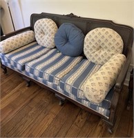 FRENCH STYLE WOVEN BACK AND SIDES 6' SOFA