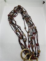 22 inch long beaded necklace