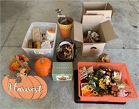 Large Lot of Fall & Halloween Decor