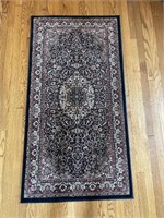 Black/Red Oriental Area Rug