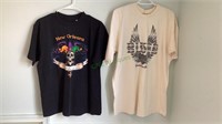 Two T-shirts one has a New Orleans design on the