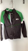 Green and black children’s size 5 athletic jacket