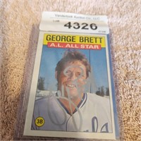 George Brett - Signed Baseball Card w/COA