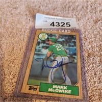Mark McGwire - Signed Baseball Card w/COA