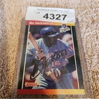 Bo Jackson - Signed Baseball Card w/COA