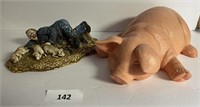 Ceramic Pig & Vet with Piglets