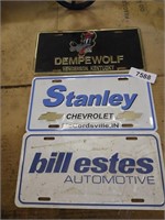 Dempewolf License Plate & Others