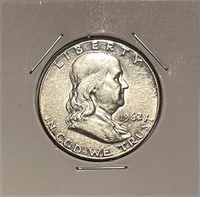 US 1962 Silver Franklin 50 Cents