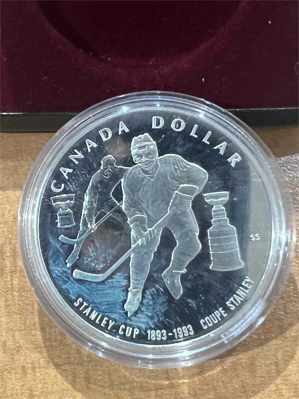 1993 Cdn Proof Silver $1- Stanley Cup