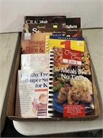 Entire box of cookbooks, Meals in no time,