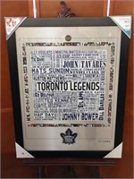 Toronto Maple Leafs Word Art Framed Print