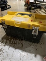 Stanley Plastic Tool Box with some tools