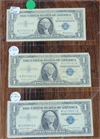 1957, 1957-A & 1957-B $1 SILVER CERTIFICATES