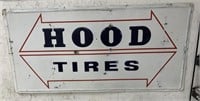 Hood Tires metal sign