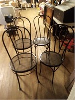 For black wrought iron chairs