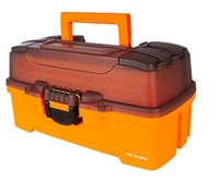 Plano 1-tray Bright Trans Smoke/orange Tackle Box