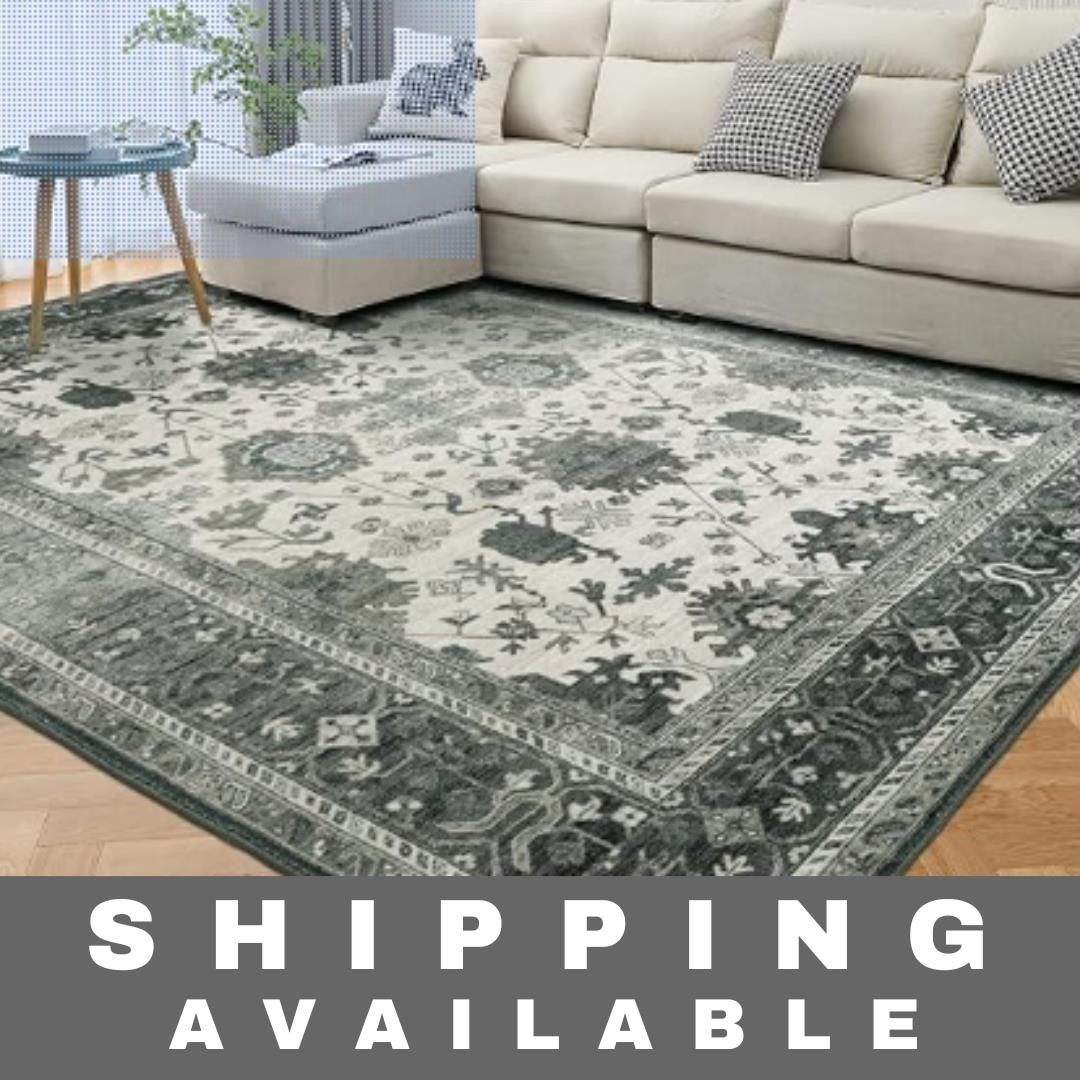 NEW Vintage Washable Area Rug - 8'x10'