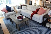 2pc White Sectional Sofa by KFI Ashboro