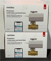 (2) Resideo L5 WiFi Water Leak Shut-Off Valves VWS