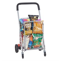 VEVOR Folding Shopping Cart, 66 lbs Max Load