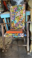 Rocking chair with cloth cover and somerset trust