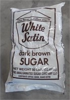 50 lbs White Satin Dark Brown Sugar