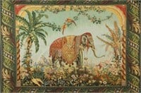 MACHINE WOVEN ELEPHANT TAPESTRY