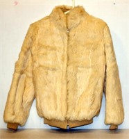 Woman's Size L Short Fur Jacket