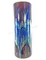 Steven Correa (20th C) Pulled Feather Glass Vase
