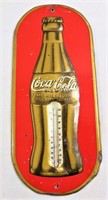 Vintage metal Coca Cola thermometer