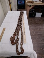 12 ft 3/8 chain with hooks