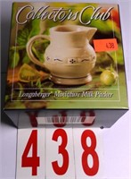 36242 Collectors Club Miniature Milk Pitcher