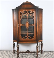Antique Breakfront Curio Cabinet