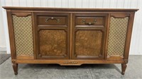 Magnavox Solid State Stereo Cabinet & LPs