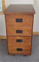 2 drawer file cabinet with clip boards and 3 ring