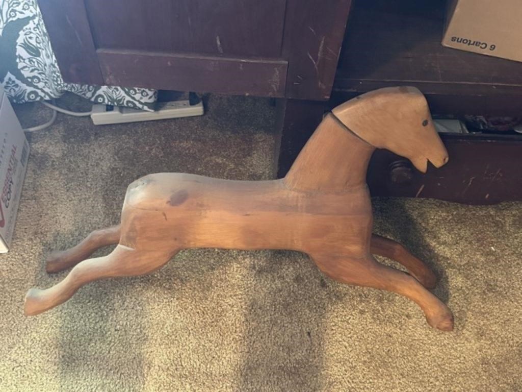 Carved Wood Horse