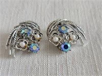 Unauthenticated vintage crystal earrings