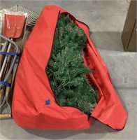 Lighted Christmas tree w/ tree bag-unknown