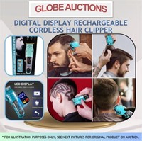 DIGITAL DISPLAY RECHARGEABLE CORDLESS HAIR CLIPPER