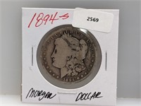 1894-S 90% Silver Morgan $1 Dollar