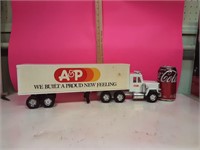 Vintage A&P Semi Truck Some Yellowing
