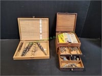Drill Bits & Sanders in Wooden Boxes