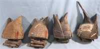 4 CARRY LITE DUCK TAIL HUNTING DECOYS LOT