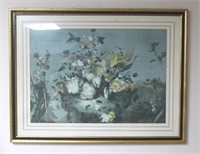 1700-1799 Flowers Double Matted Framed Print