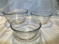 Anchor Mixing Bowls Set of 3 2.5, 1.5, and 1 Qt