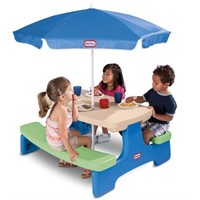 New Little Tikes - Easy Store Picnic Table with Um