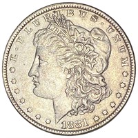 1881 Morgan Silver Dollar CLOSELY UNCIRCULATED