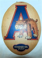 1930 Arizona Wildcats Standard Oil Radiator Badge