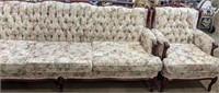 Beautiful French Provincial sofa and chair 
•