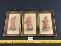 Vintage Mounted Figurines